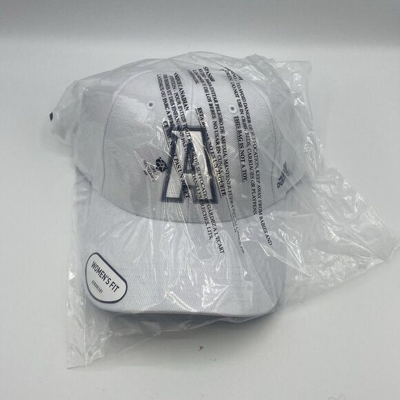 Adidas Hat Women's Structured Adjustable Fit White Gray - Picture 6 of 8